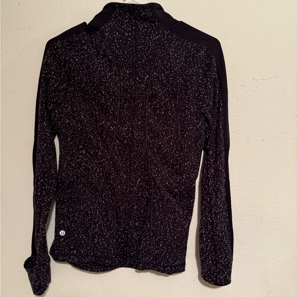 Lululemon Athletica Black Speckled Long Sleeve Jacket - Picture 3 of 4